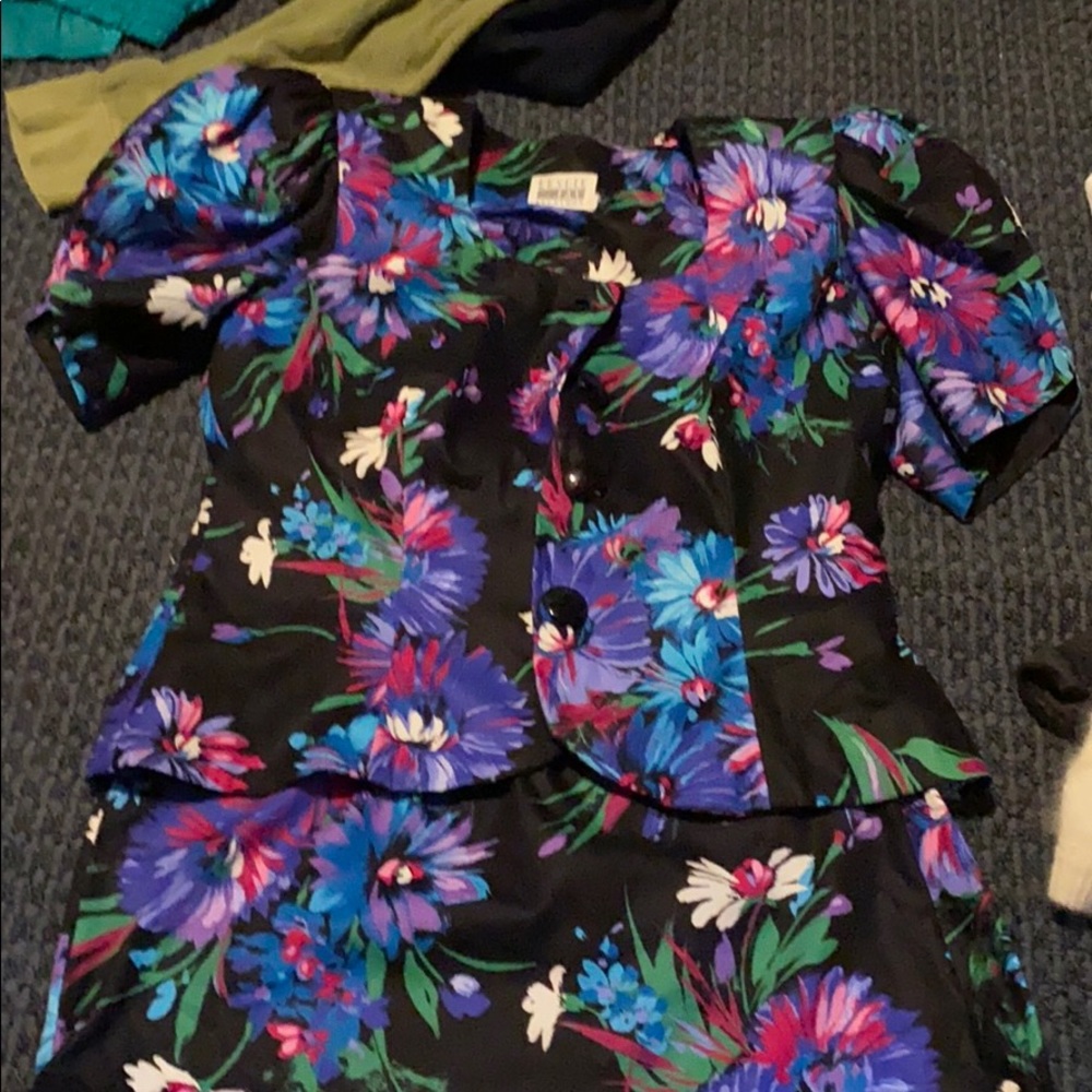 Vintage flowered work suit